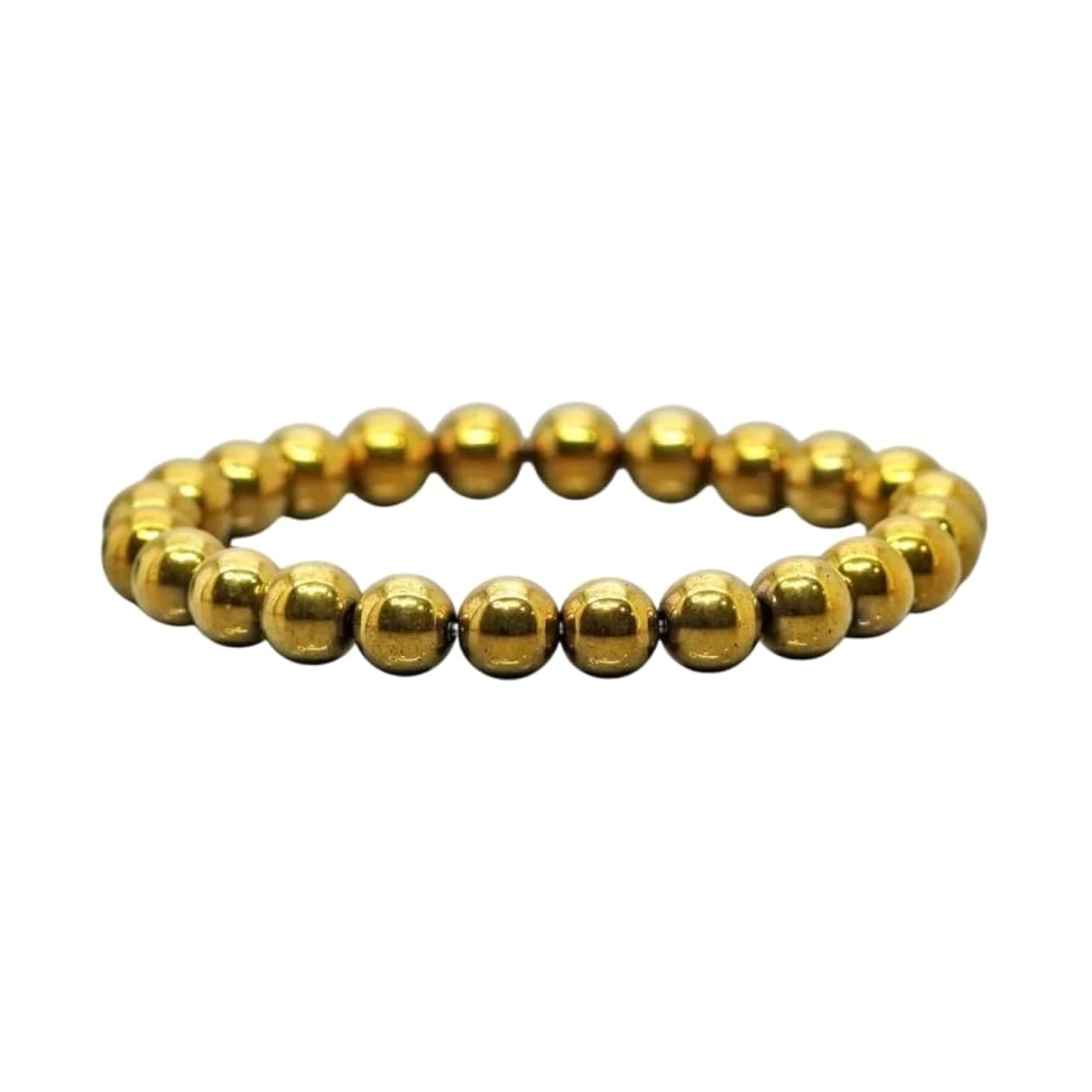 Golden Hematite Bracelet 8mm – Stone of Power, Protection & Confidence