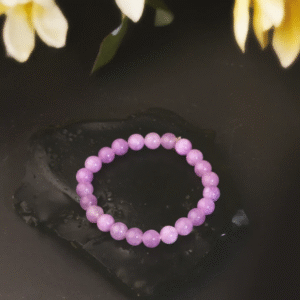 Kunzite Bracelet 8mm – Stone of Divine Love & Emotional Healing