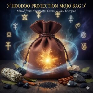 Hoodoo Protection Mojo Bag – Shield from Evil Eye, Curses & Negativity