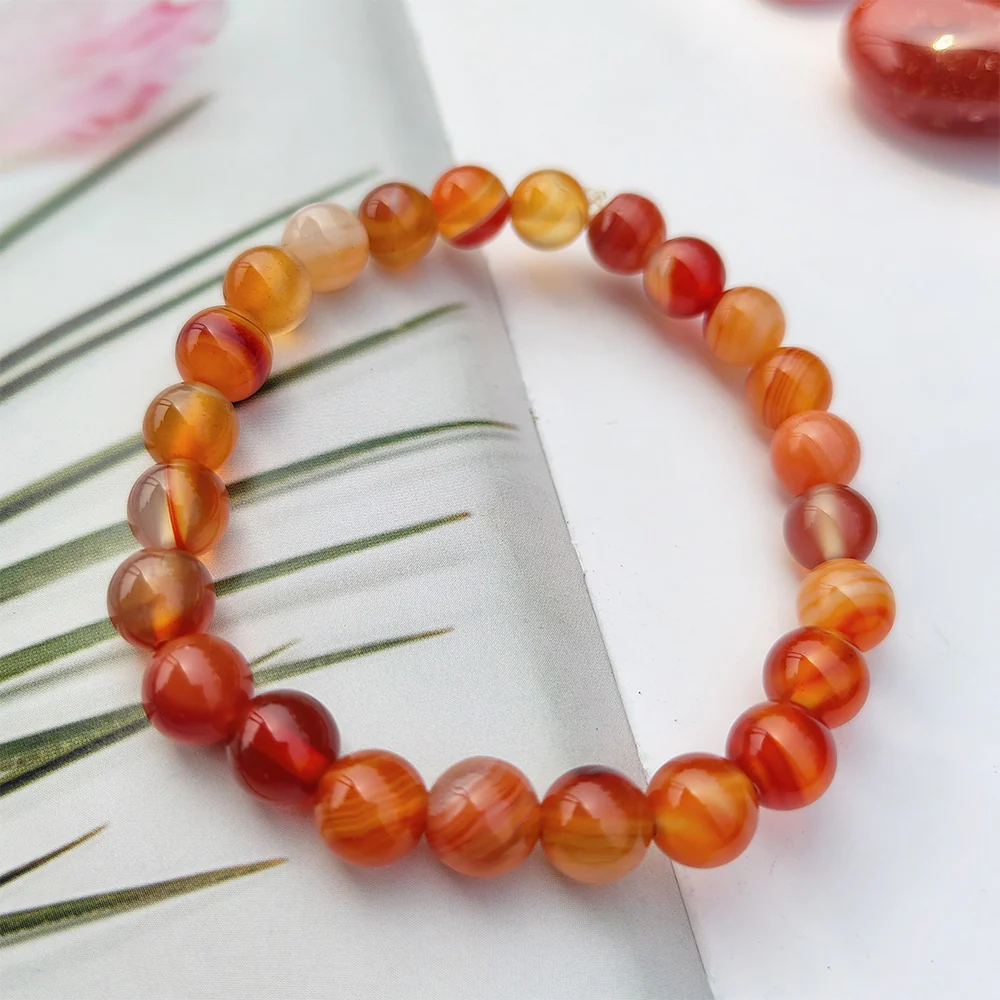 Carnelian Bracelet – Stone of Confidence, Energy & Motivation