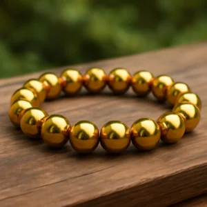 Golden Hematite Bracelet – Stone of Grounding, Confidence & Protection