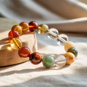 Healthy Weight Gain & Vitality Crystal Combination Bracelet – Stone of Strength