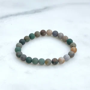 Indian Agate Bracelet – Stone of Strength, Stability & Protection