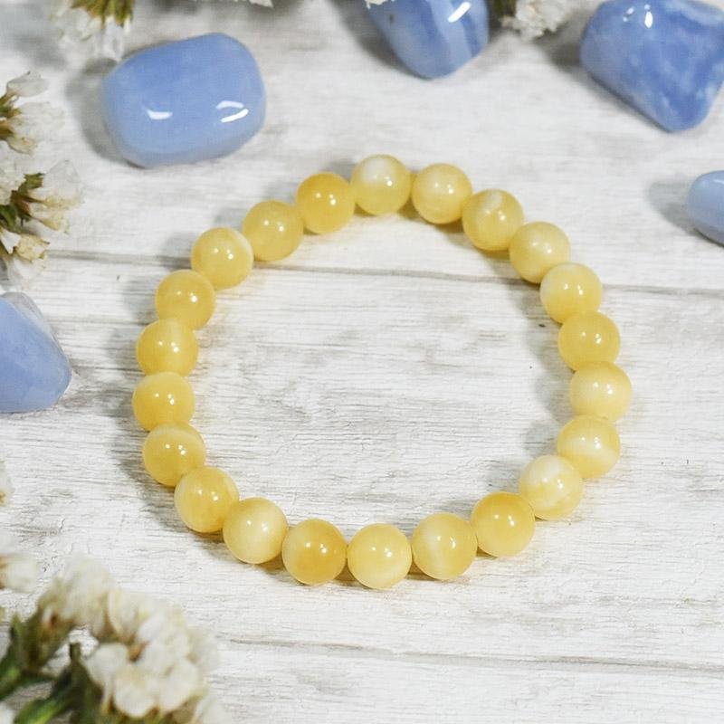 Yellow Calcite Bracelet – Stone of Positivity, Confidence & Energy