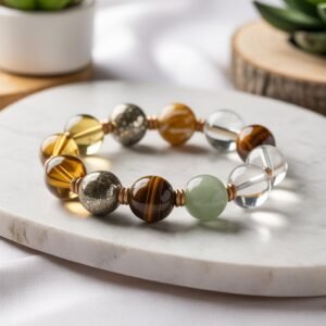 Business Growth & Success Crystal Combination Bracelet – Stone of Prosperity