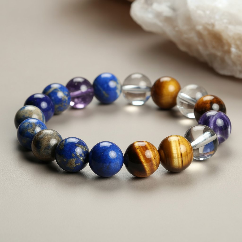 Exam Success & Academic Excellence Crystal Combination Bracelet – Stones of Focus