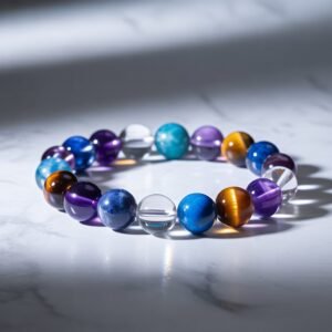 Focus & Concentration Crystal Combination Bracelet – Stone of Mental Clarity