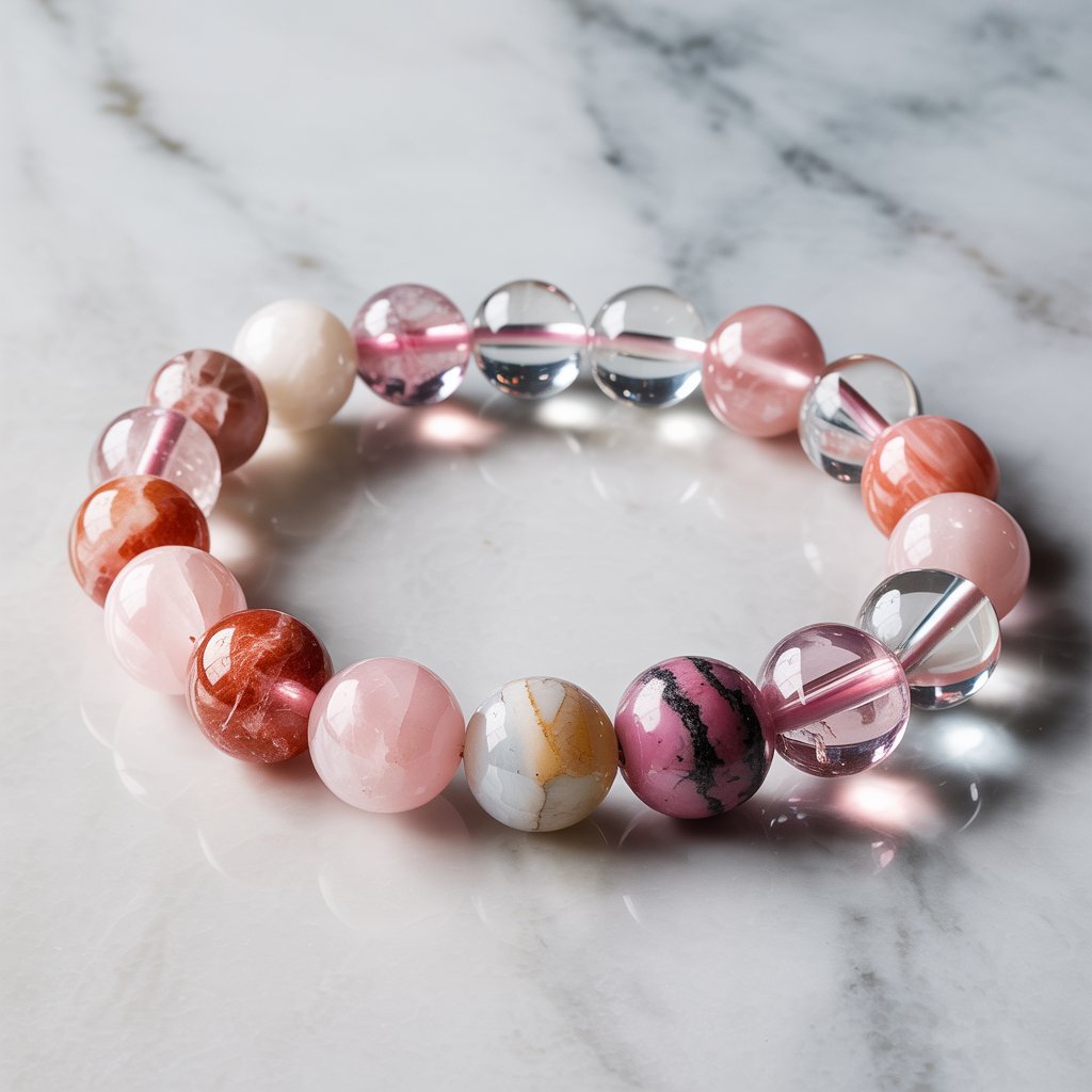 Attract Love & Heart Magnet Crystal Combination Bracelet – Stones of Romance