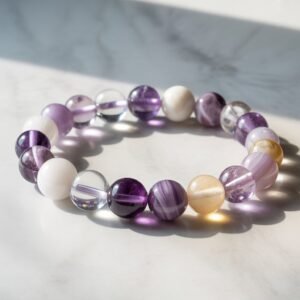 Crown Chakra Awakening & Divine Connection Combination Bracelet – Stones of Clarity