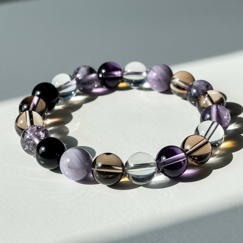 Emotional Detachment & Inner Freedom Crystal Combination Bracelet  – Stone of Release