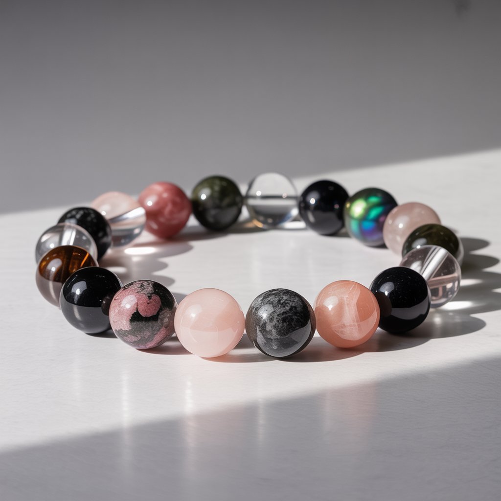 Relationship Protection & Bond Shield Crystal Combination Bracelet  – Stone of Protection