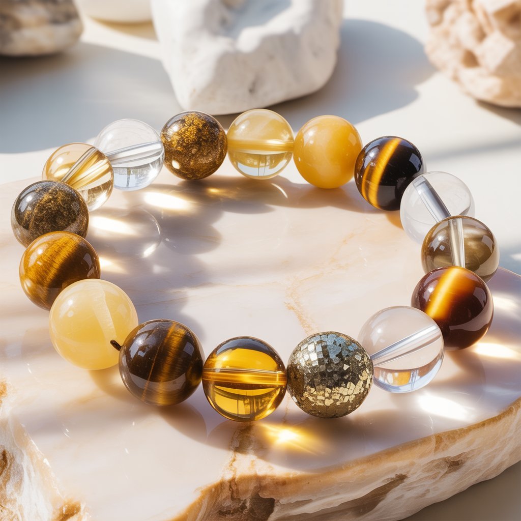 Solar Plexus Confidence & Personal Power Combination Bracelet – Stones of Self-Belief