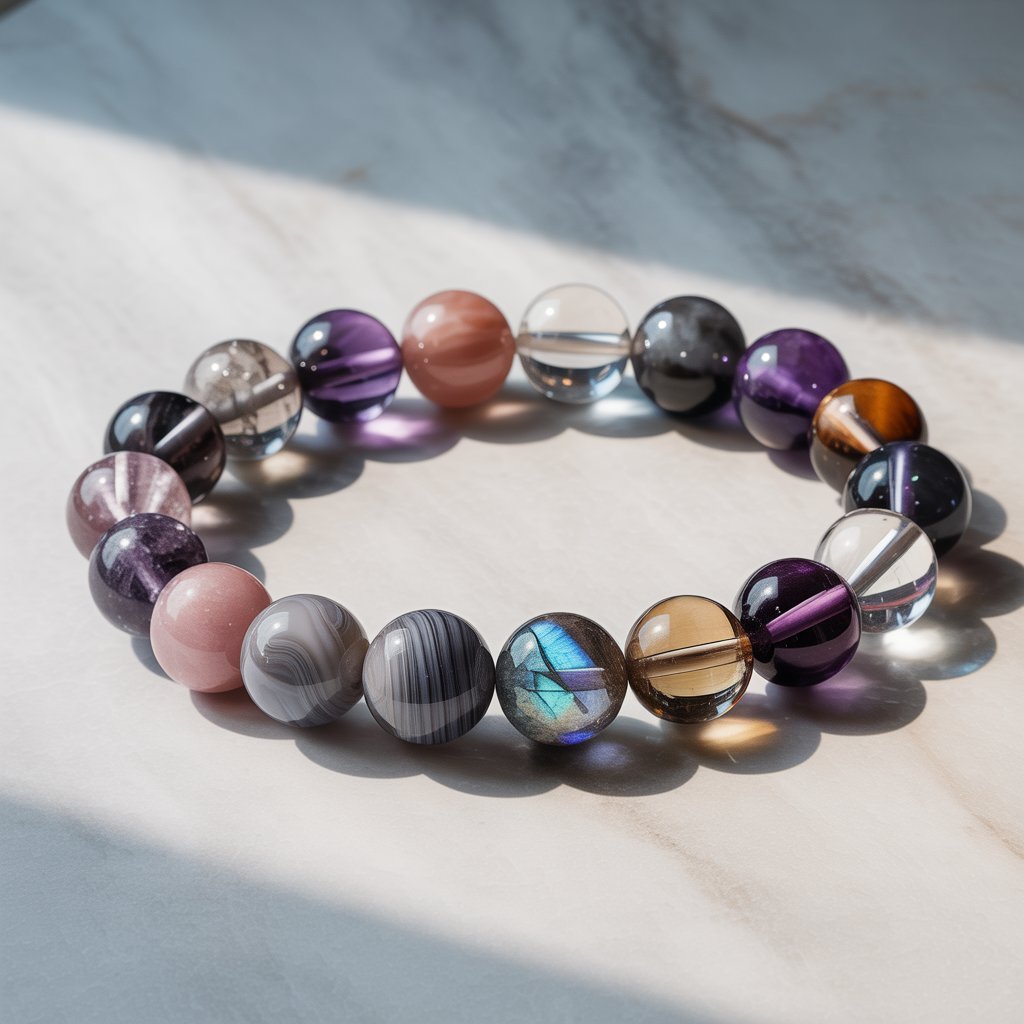 Karmic Healing & Soul Release Crystal Combination Bracelet – Stones of Release