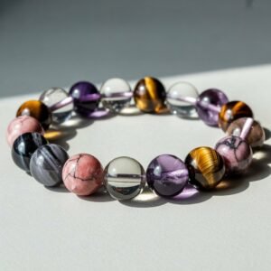 Emotional Strength & Inner Stability Crystal Combination Bracelet – Stones of Strength