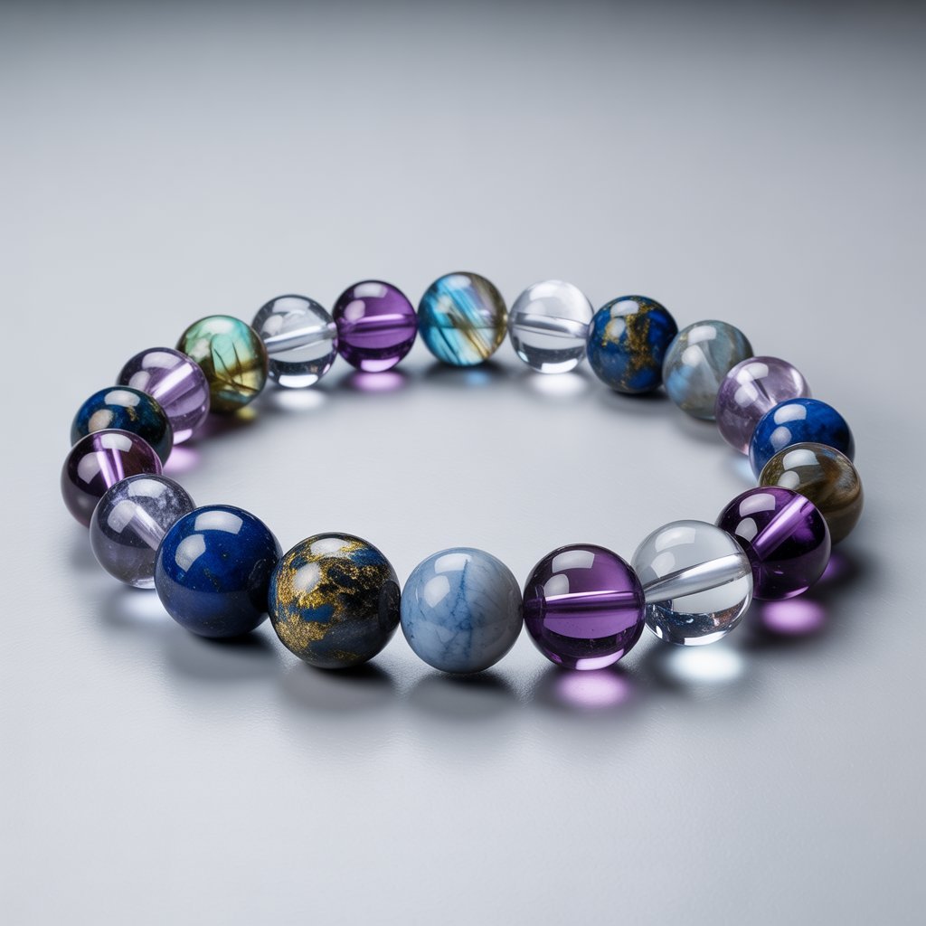 Third Eye Activation & Intuitive Awakening Crystal Combination Bracelet – Stones of Intuition