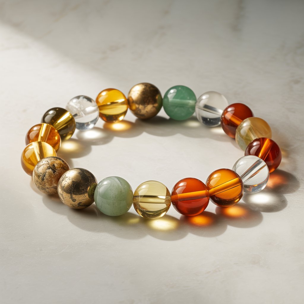 Client Attraction & Business Magnet Crystal Combination Bracelet – Stones of Wealth